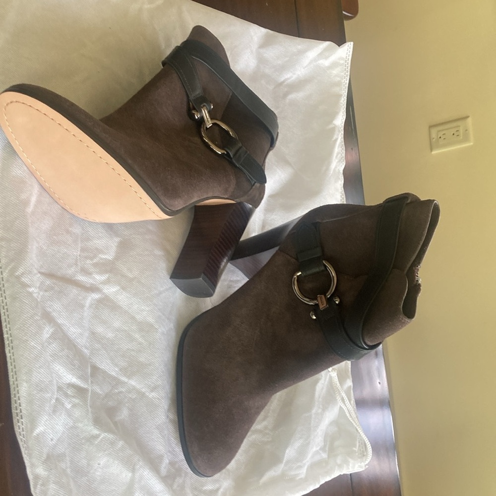 Never worn Coach suede boots.